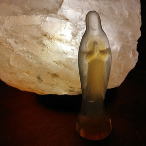 Sabino Small Madonna Opalescent Art Glass